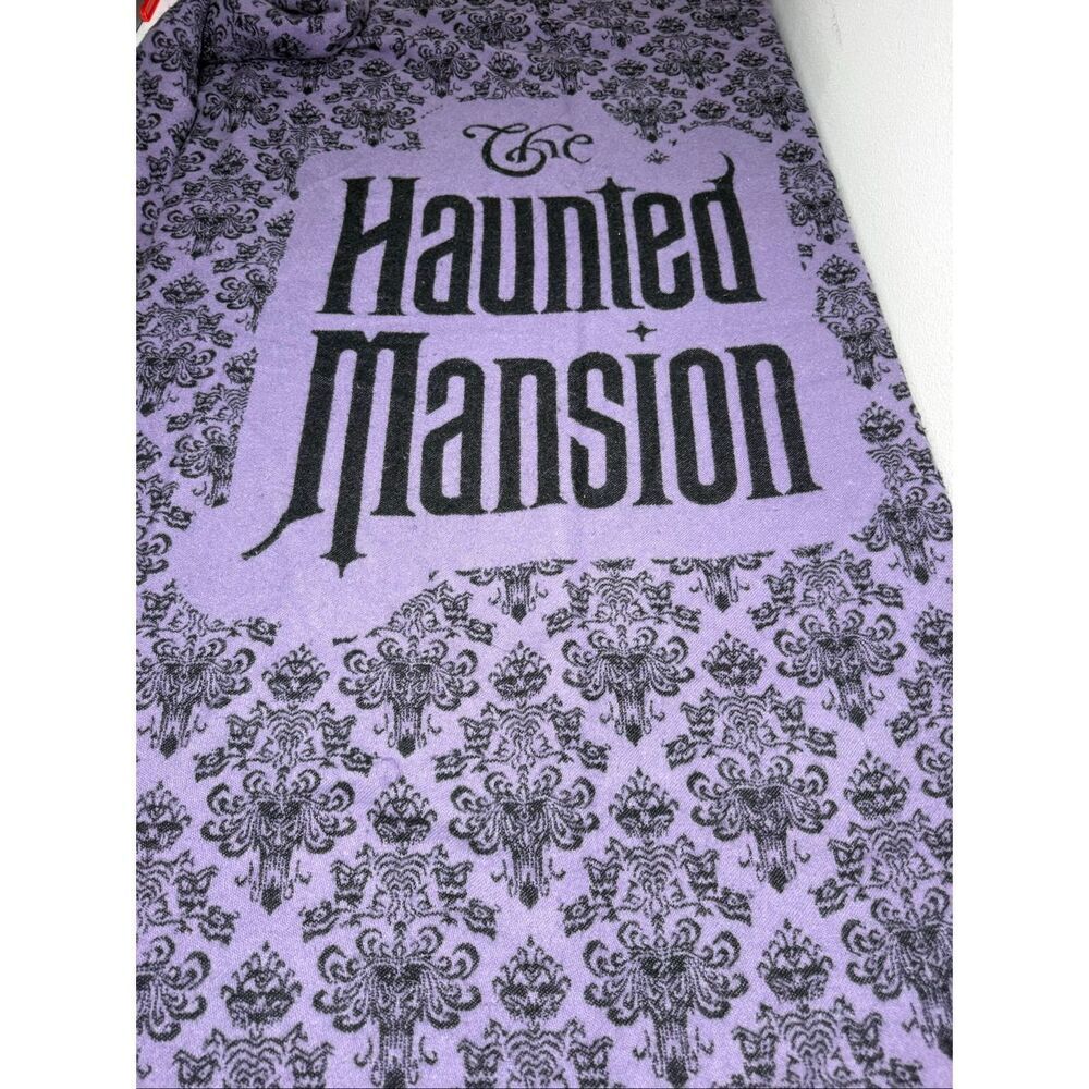 Disney Parks Haunted Mansion Purple Wallpaper Blanket Throw Huge @ 60 x 72“!